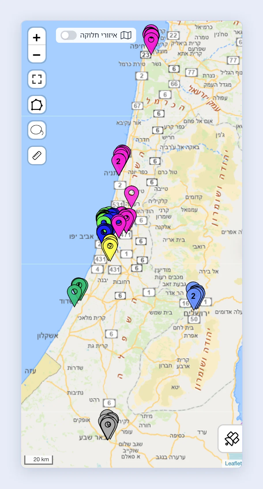 צילום מסך: מפה