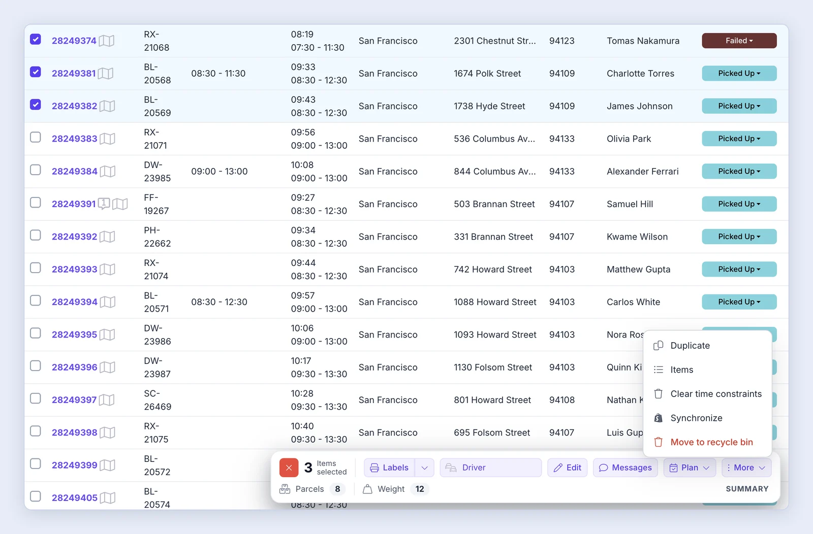 Screenshot: Edit and Print Toolbar